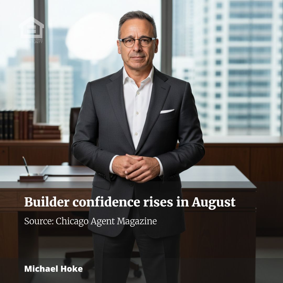 Builder confidence rises in August